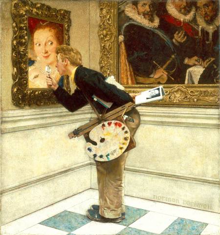 "The Art Critic" by Norman Rockwell (1955)