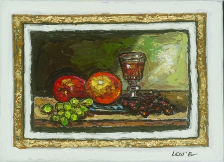 Leslie Lew, Still Life with Fruit